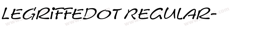 LeGriffeDOT Regular字体转换